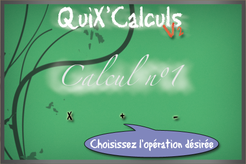 Screenshot QuiX Calculs Screenshot QuiX Calculs